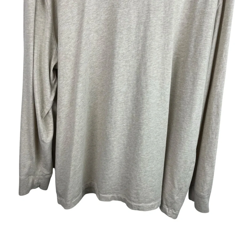 Polo Ralph Lauren | Oatmeal Beige Logo Classic Fit Long Sleeve Tee Shirt